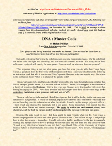 DNA : Master Code