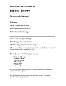 Energy Assesment 1
