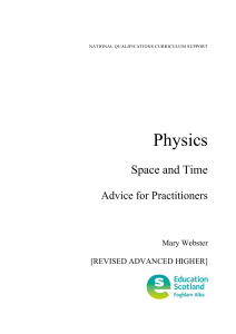 AH Physics SpaceandTimeTeachersNotes Mary