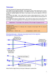 Telescopes - schoolphysics