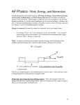 AP Physics - Work, Energy, Momentum, and Oscillations