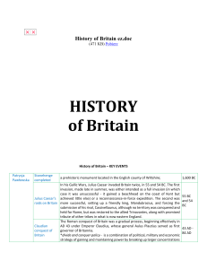 History of Britain ez - historia UK - INSRGNTS