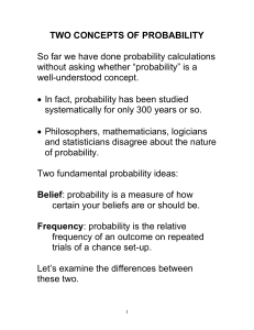 Belief-type probability
