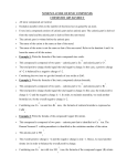 NOMENCLATURE OF IONIC COMPOUNDS CHEMISTRY 1405