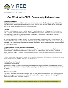 Community Reinvestment - Vancouver Island Real Estate Board