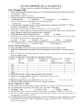 Unit 9 – Behavior of Gases