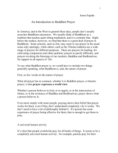 An Introduction to Buddhist Prayer