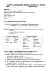 Introduction Mini Unit – Science 8