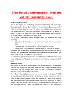 Romans (Vol. 1)ã€‹(Joseph S. Exell)