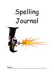 Spelling Journal