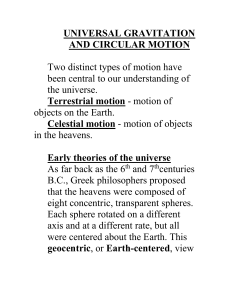 unit 2 universal gravitation and circular motion