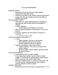 nuclear chemistry