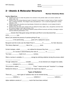 Types of Radiation