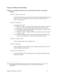 Chapter 2-98 Homework Problems