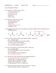 Exam 3 Key - Chemistry