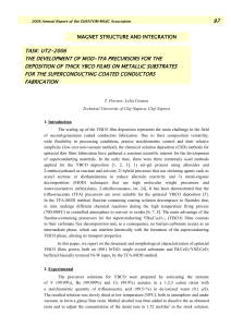 The development of MOD-TFA precursors for the deposition of