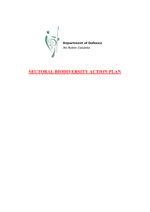 sectoral biodiversity action plan