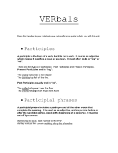 Verbals Handout