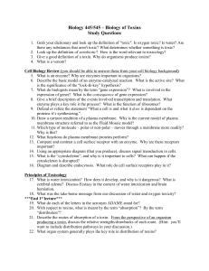 Study Questions - UNM Biology Department