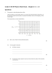 Grade 11 IB DP Physics Mock Exam – Chapters 1.1 – 4.1