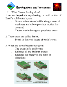 Earthquakes and Volcanoes