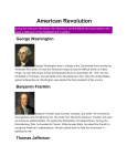 American Revolution During the American Revolution, the