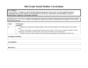 8th Grade Social Studies Curriculum