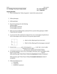 C.P. Biology Study Guide for the Final Exam