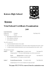 KHS Trial SC Exam 2009