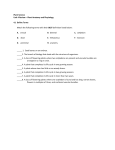 Plant Science Unit 4 Review – Plant Anatomy and Physiology 4.1