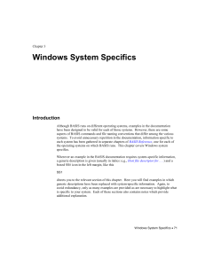 REF Chapter 3: Windows NT System Specifics