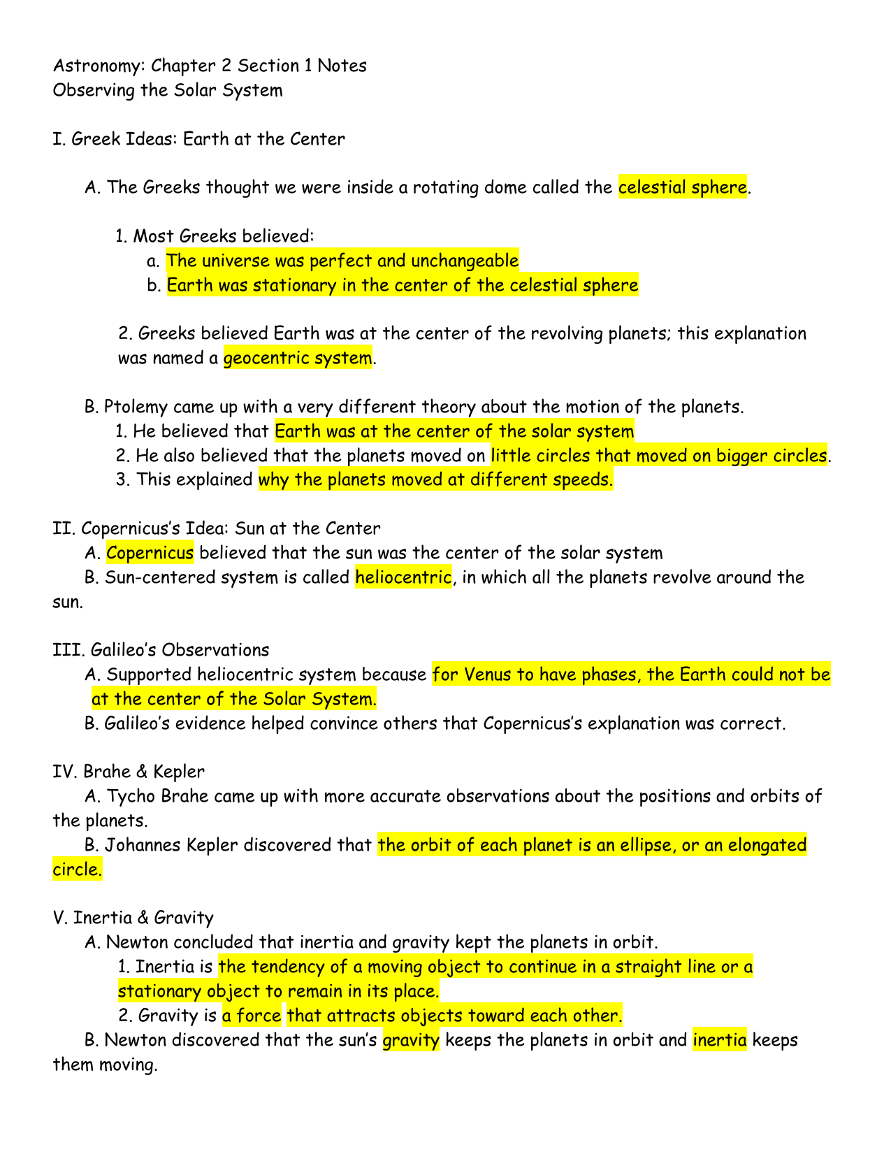 Chapter 2 Section 1 Notes
