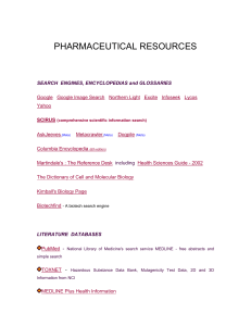 pharmaceutical resources - Philadelphia University Jordan