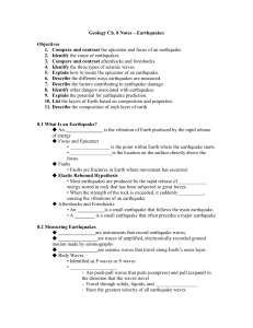 to Ch. 8 Notes