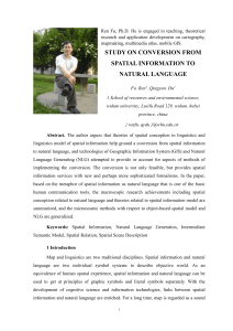 STUDY ON CONVERSION FROM SPATIAL INFORMATION TO