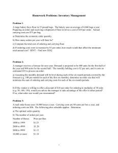 Practice Problems: Module D, Waiting