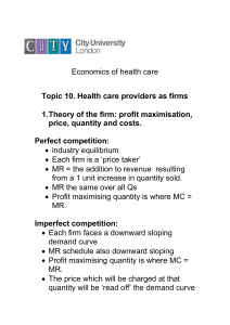 Theories of hospitals as firms