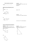 TRIGONOMETRY REVISION