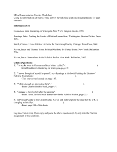 MLA Documentation Practice Worksheet