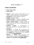 Review of Chapters 1 - 7 - UF-Stat