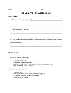 The Comet`s Tale Assessment