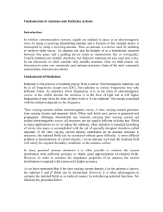 Fundamentals of Antennas and Radiating systems