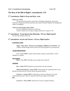 Unit 1.5B- Amendments 2-10