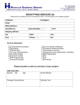 Genotyping Services Form S