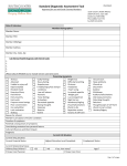 Standard Diagnostic Assessment (DA) Tool