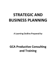 Strategic and Business Planning