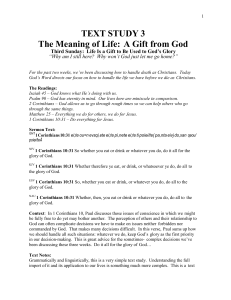 Text Study - Christian Life Resources