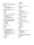 IPS - Physics Final Practice Exam 2010