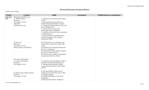 AP European History - Octorara Area School District