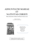 adnuntiatio mariae et nativitas christi secundum lucum